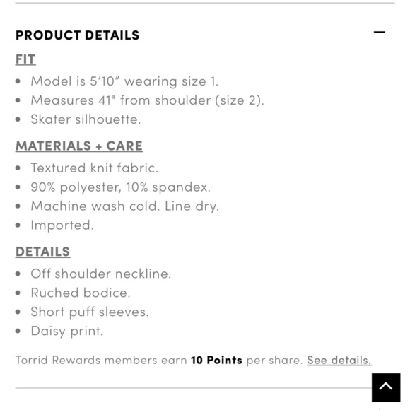 Torrid Mini Textured Knit Puff Sleeve Skater Dress - Picture 8 of 8